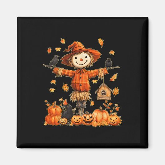 かわいいカボチャ感謝祭ハロウィーン地獄 マグネット (正面)