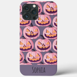 かわいいカボチャ柄ハロウィンパーソナライズされた iPhone 13 PRO MAXケース