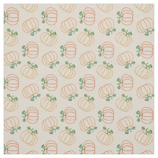 かわいいカボチャ柄秋秋の感謝祭 ファブリック (見本)