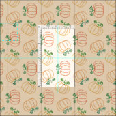 かわいいカボチャ柄秋秋の感謝祭 ファブリック (タイル)