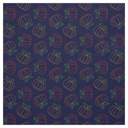 かわいいカボチャ柄秋秋の感謝祭 ファブリック (見本)