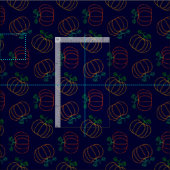 かわいいカボチャ柄秋秋の感謝祭 ファブリック (タイル)