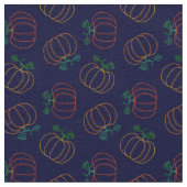 かわいいカボチャ柄秋秋の感謝祭 ファブリック (クローズアップ)