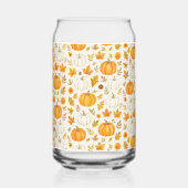 かわいいカボチャ柄 | サンクスギビング ガラス缶 (裏面)