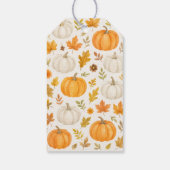 かわいいカボチャ柄 | サンクスギビング ギフトタグ (裏面)