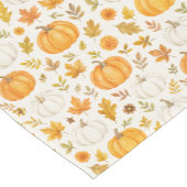 かわいいカボチャ柄 | サンクスギビング ショートテーブルランナー (コーナー)