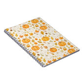 かわいいカボチャ柄 | サンクスギビング ノートブック (右側)