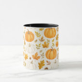 かわいいカボチャ柄 | サンクスギビング マグカップ (中央)