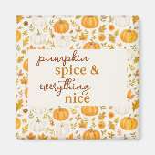 かわいいカボチャ柄 | サンクスギビング マグネット (正面)