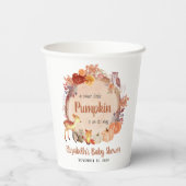 かわいいカボチャ森林動物の赤ちゃんシャワー 紙コップ (裏面)