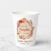 かわいいカボチャ森林動物の赤ちゃんシャワー 紙コップ (正面)