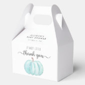 かわいいカボチャ水彩男の赤ちゃんシャワーサンキュー フェイバーボックス (正面)