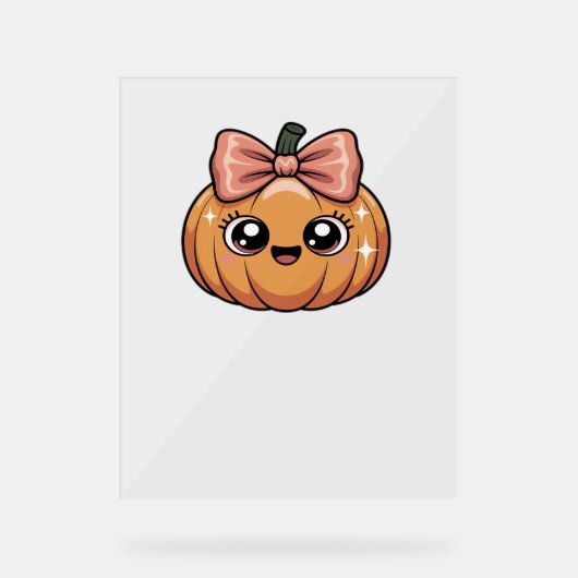 かわいいカボチャ特大Tシャツ アクリルサイン (正面)