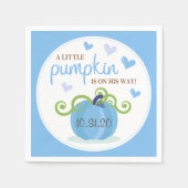 かわいいカボチャ男の子赤ちゃんシャワー スタンダードカクテルナプキン (正面)