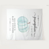 かわいいカボチャ男の赤ちゃんシャワーウェルカム タペストリー (正面(横))