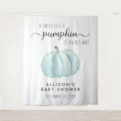 かわいいカボチャ男の赤ちゃんシャワーウェルカム タペストリー (正面)