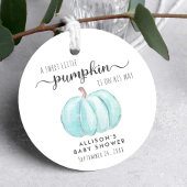 かわいいカボチャ男の赤ちゃんシャワーサンキュー フェイバータグ