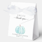 かわいいカボチャ男の赤ちゃんシャワーサンキュー フェイバーボックス (正面)