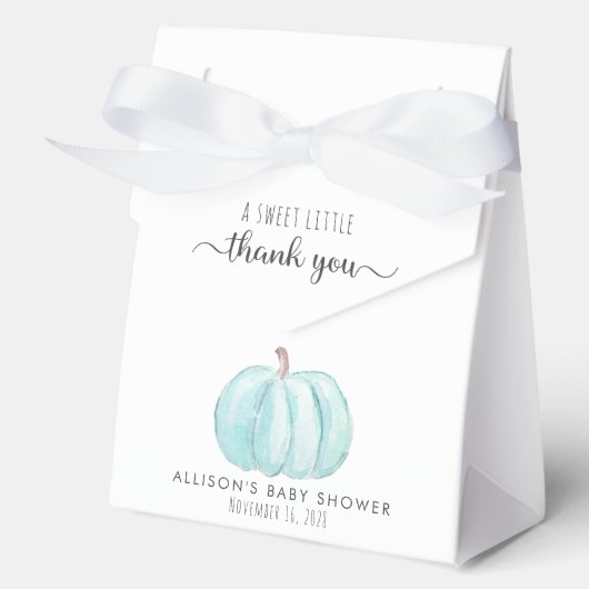 かわいいカボチャ男の赤ちゃんシャワーサンキュー フェイバーボックス (正面)