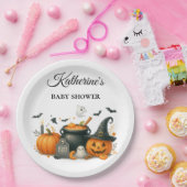 かわいいカボチャ男女兼用ハロウィーン赤ちゃんシャワー ペーパープレート (パーティー)