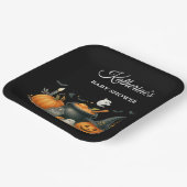 かわいいカボチャ男女兼用ハロウィーン赤ちゃんシャワー ペーパープレート (傾斜あり)