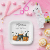 かわいいカボチャ男女兼用ハロウィーン赤ちゃんシャワー ペーパープレート (パーティー)