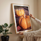 かわいいカボチャ秋写真の暖かい農家の装飾 ポスター