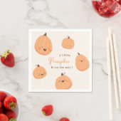 かわいいカボチャ秋男女兼用ベビーシャワー スタンダードカクテルナプキン (インサイチュ)