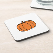 かわいいカボチャ落書き コースター (左側)