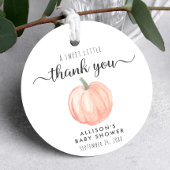 かわいいカボチャ赤ちゃんシャワーありがとう フェイバータグ