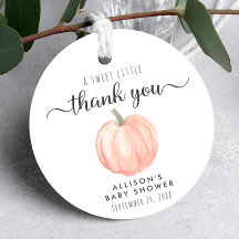 かわいいカボチャ赤ちゃんシャワーありがとう