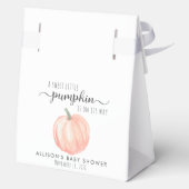 かわいいカボチャ赤ちゃんシャワーありがとう フェイバーボックス (裏面)