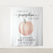 かわいいカボチャ赤ちゃんシャワーへようこそ タペストリー (正面)