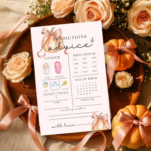 かわいいカボチャ赤ちゃんシャワーアドバイスと予測