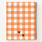 かわいいカボチャ赤ちゃんシャワーゲストギフトリスト ノートブック (裏面)