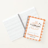 かわいいカボチャ赤ちゃんシャワーゲストギフトリスト ノートブック (内部)