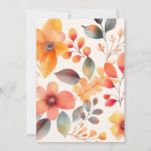 かわいいカボチャ赤ちゃんシャワー招待状、編集可能 招待状 (裏面)