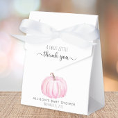 かわいいカボチャ赤ちゃん女の子シャワーありがとう フェイバーボックス