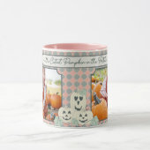 かわいいカボチャ – パステルカラーハロウィーン2写真 マグカップ (中央)