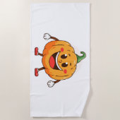 かわいいカボチャ ビーチタオル (正面)