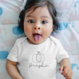 かわいいカボチャ ベビーボディスーツ