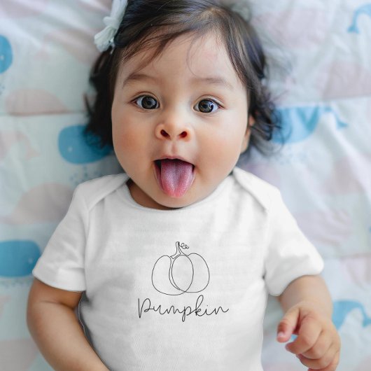 かわいいカボチャ ベビーボディスーツ