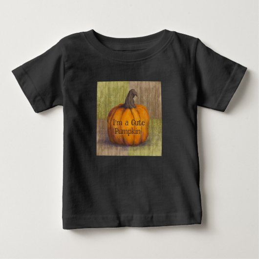 かわいいカボチャ ベビーTシャツ (正面)