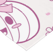 かわいいカボチャ、幽霊&花 テーブルクロス (アングル)
