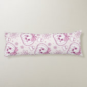 かわいいカボチャ、幽霊&花 ボディピロー (裏面)