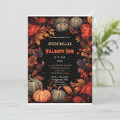 かわいいカボチャbooハロウィーンバッシュ 招待状 (スタンド正面)