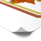 かわいいカボチャin紅葉 ポスター (角)