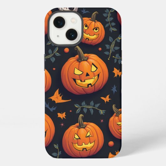かわいいカボチャiPhoneケース iPhoneケース (裏面)
