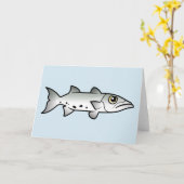 かわいいカマス カード (黄色い花)