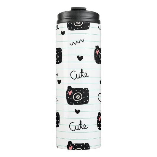 かわいいカムのライニング紙 タンブラー (正面)